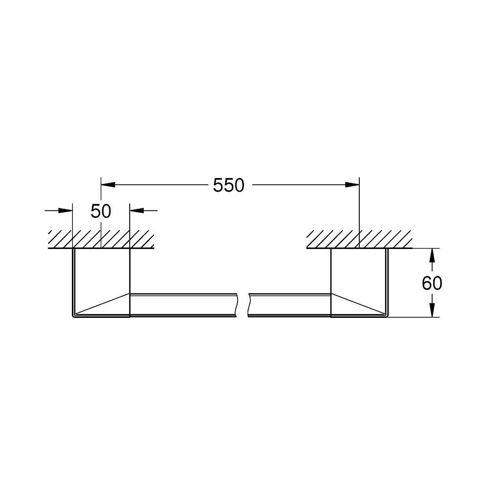 Küçük resim: 40807000 Grohe Selection Cube Tutamak/Havluluk