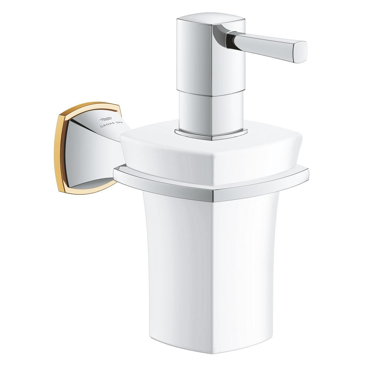 40910IG0 Grohe Grandera Seramik Sıvı Sabunluk Ve Tutacağı, Krom-Altın