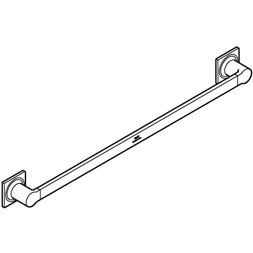 Küçük resim: 40341001 Grohe Allure Uzun Havluluk, Krom