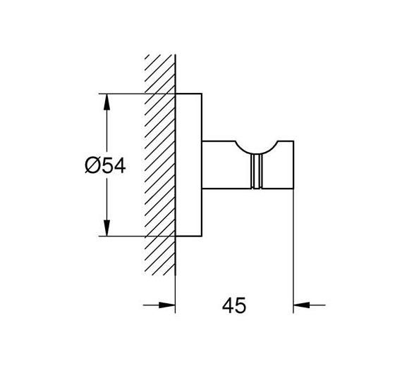 Küçük resim: 40364GL1 Grohe Essentials Bornoz Askısı, Altın