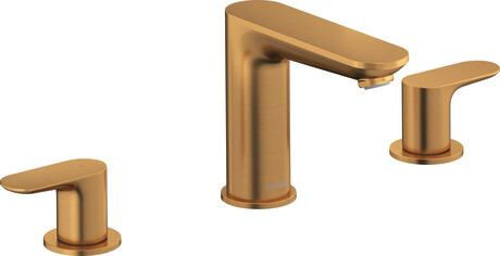 Duravit Wave 3 Delikli Ankastre Lavabo Bataryası, Mat Siyah