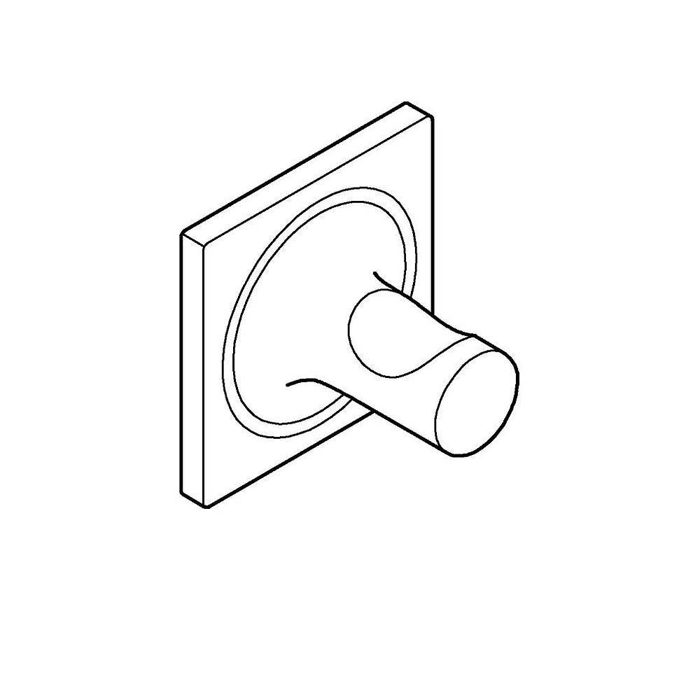 Küçük resim: 40284001 Grohe Allure Havlu/Bornoz Askısı