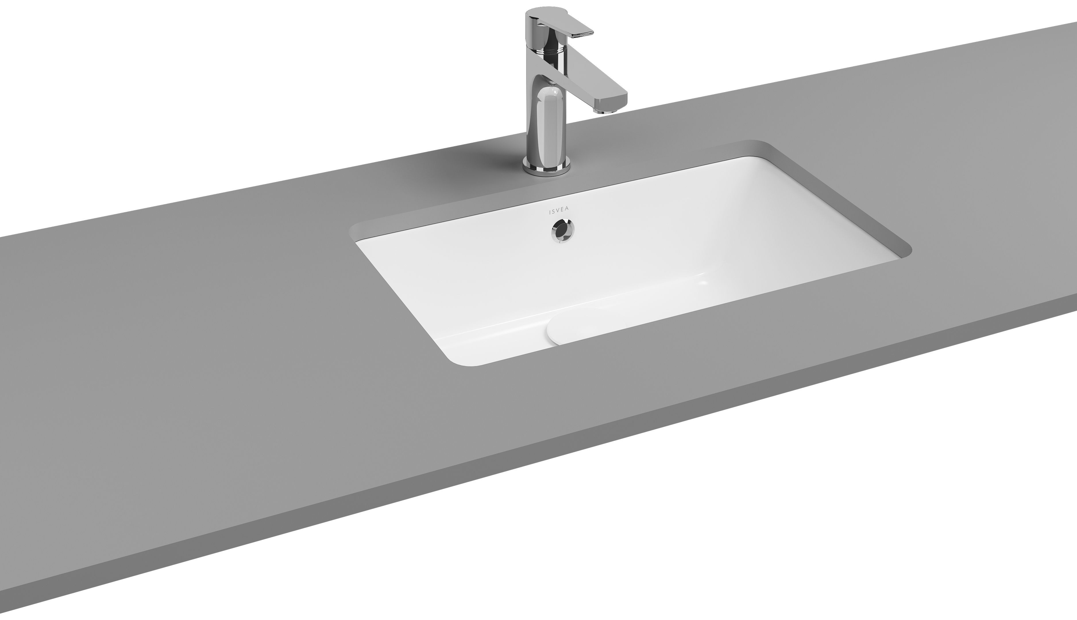 Soluzione Tezgah Altı Lavabo, 53 cm, Beyaz