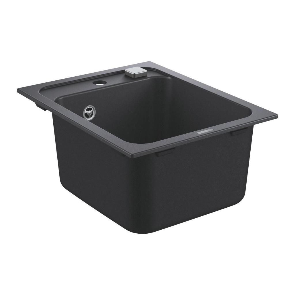 31650AP0 Grohe K700 Kompozit Tek Gözlü Eviye, Granit Siyah