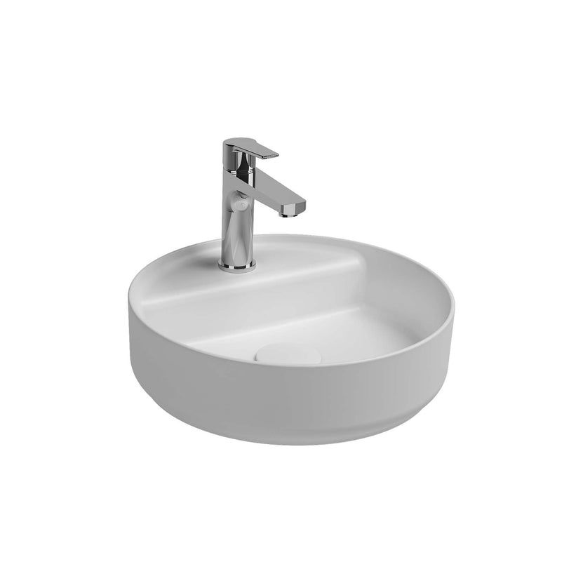 Küçük resim: 10NF65042-2L Infinity Tezgah Üstü Lavabo 42 cm, Mat Beyaz