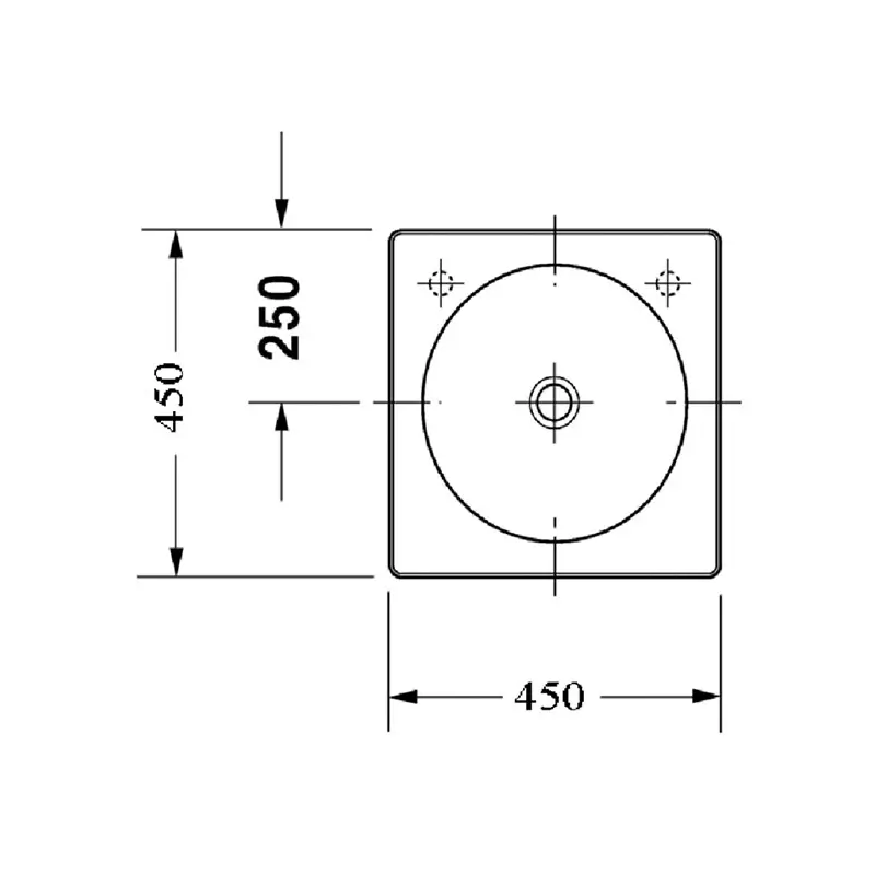 Küçük resim: Duravit Architec Tezgah Üstü Lavabo, 45cm.