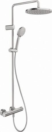 Küçük resim: Duravit TH 1000 Termostatik Duş Bataryalı Duş Sistemi, Fırçalı Bakır