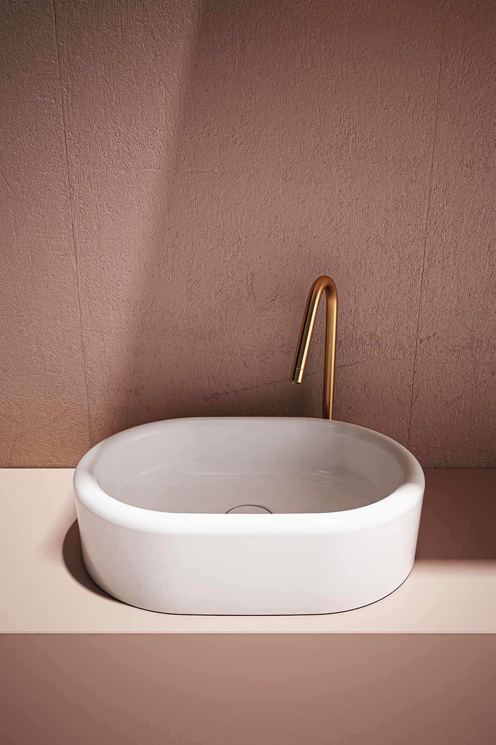 Küçük resim: 10CR66060-2N Curvo Lavabo 60 cm, Oval, Siyah