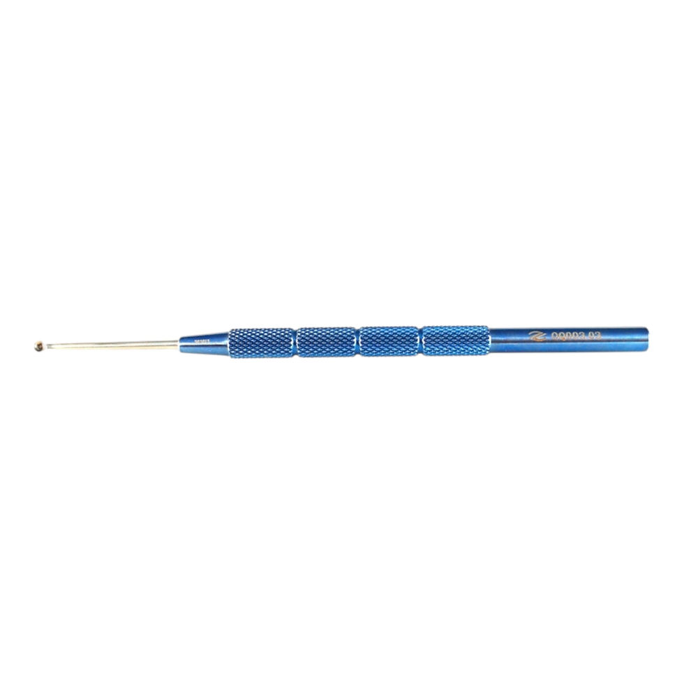 Meyerhoefer Chalazion Curette, Titanium/ Stainless