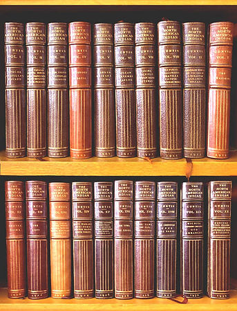 A complete set of the book volumes of The North American Indians