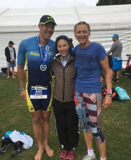 Catching up with Sydney friends in Taupo - need to get Barry some Purplepatch kit now as a PP athlete!!