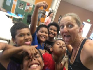 Selfie time on the Kona Kids Treasure Hunt