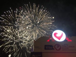 Another fantastic end to a race with fireworks