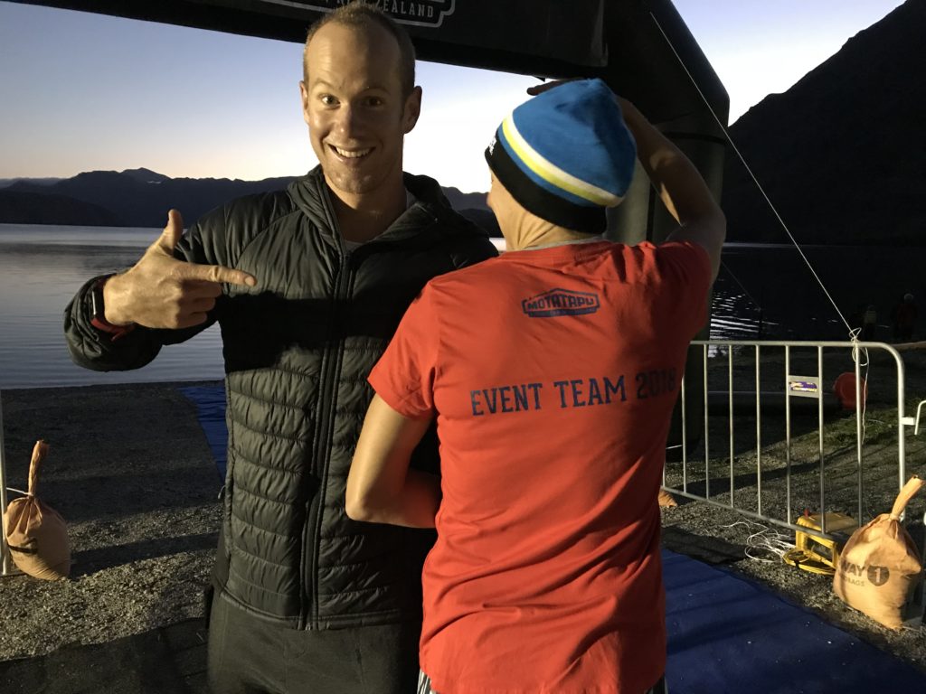 Volunteer duties at Motatapu Off Road Triathlon in 2018