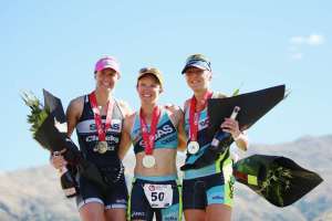 SOAS Podium at Challenge Wanaka (Photo: Challenge Wanaka / Getty Images)