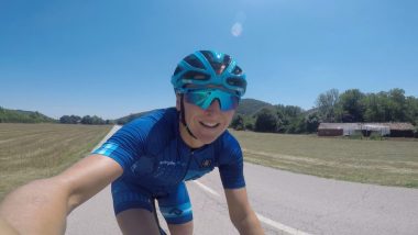 All smiles when riding here in Girona