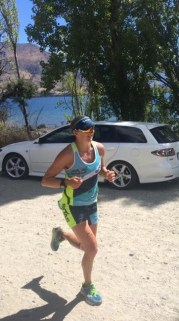 About 26km - smile or grimace…I'm not too sure at this stage.