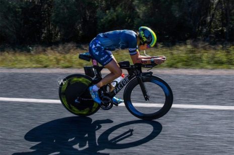 Head down, should probably drink more looking at that aero position (Pic Witsup)