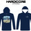 Thumbnail: WMT Hooded UPF Fishing Shirt Navy - Shark Artwork by Andrii
