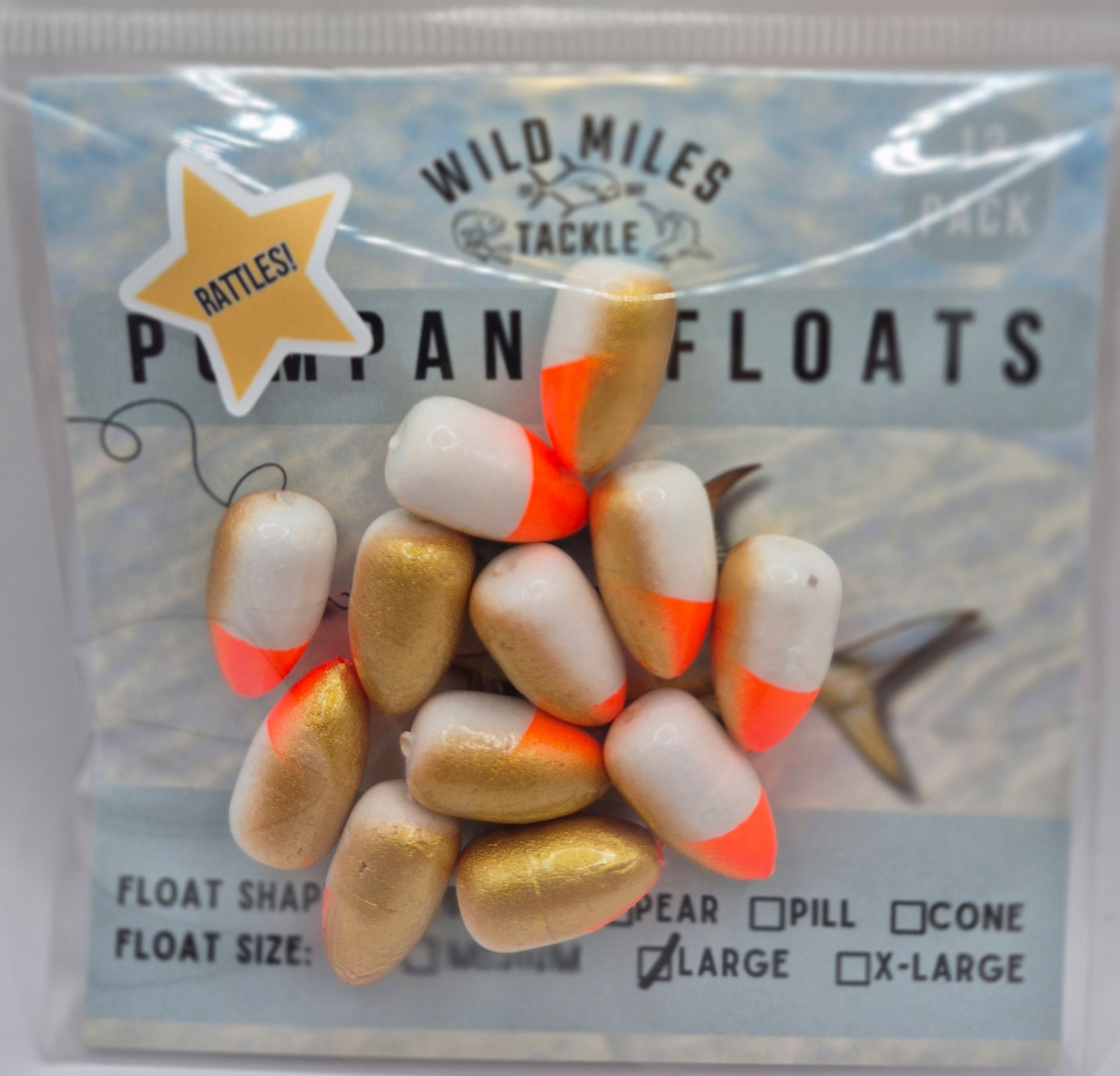 RATTLE! Floats Sand Flea Color 12pk