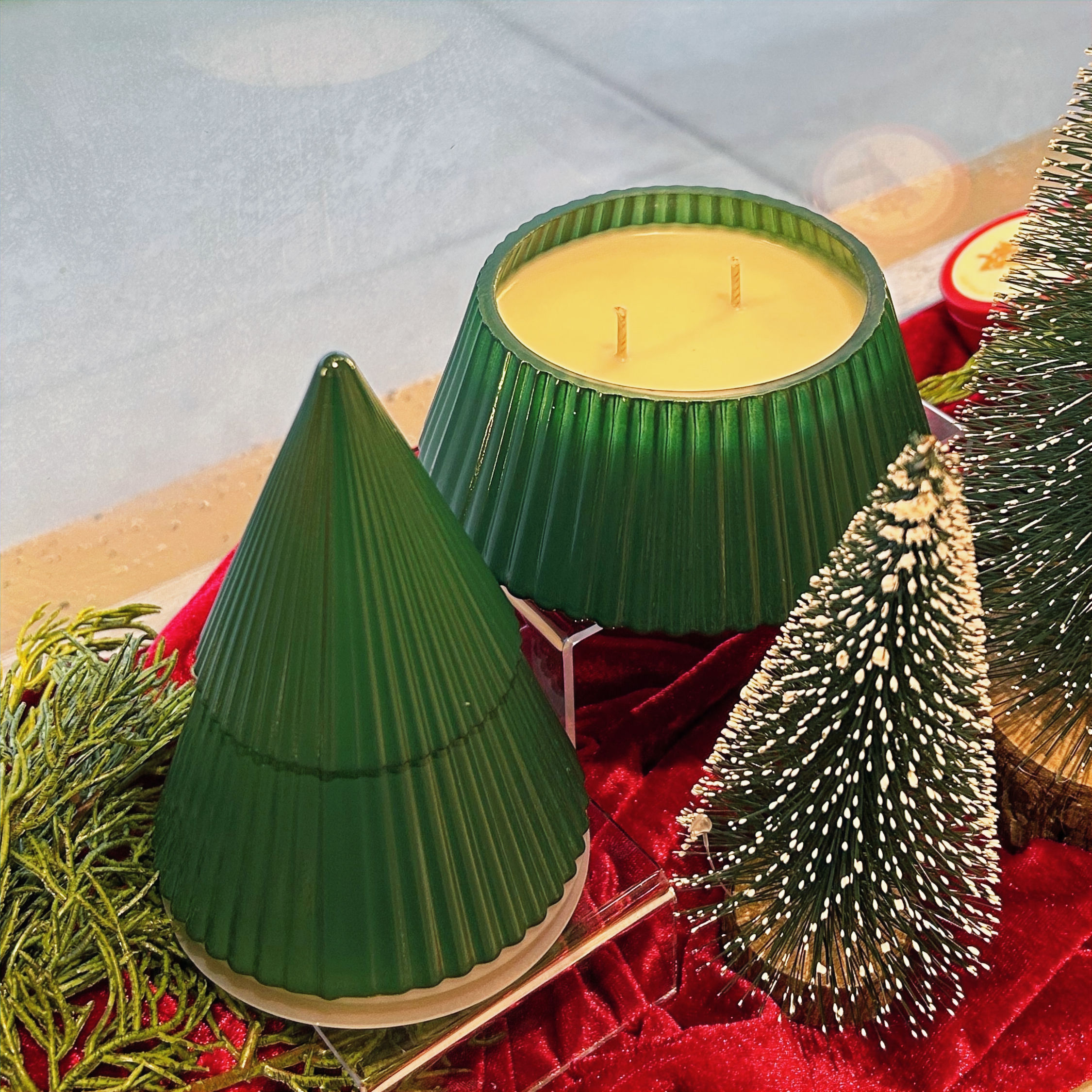 Tree Winter Frosted Soy Candle