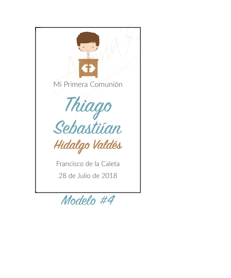 Miniatura: Personalización e Impresión de Vela