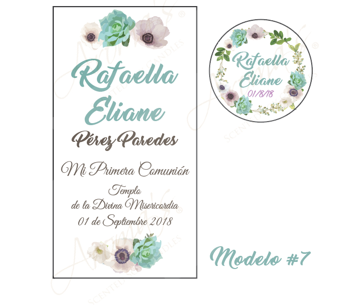 Miniatura: Kit #1PC - Una Vela Impresa y 12 Mini Mini Velitas 0.5oz