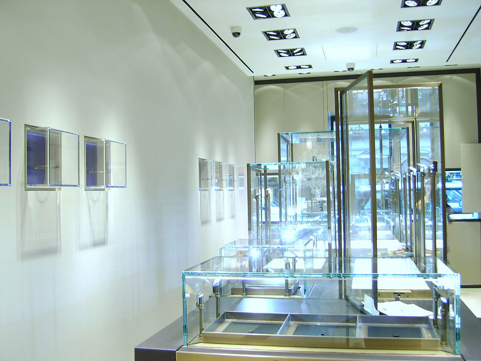 Interior view of cabinets