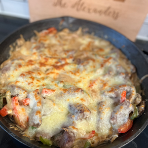 Philly Cheesesteak Casserole