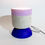 Miniature : Lampe Totem bleu klein/rose/naturel