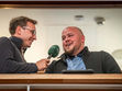 Pompey Ventures Owen Haly chatting to Oli Bell about their biggest ever purchase at Goffs Yearling Sales