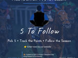 PV 5 to Follow competition graphic featuring Pompey Ventures racehorses