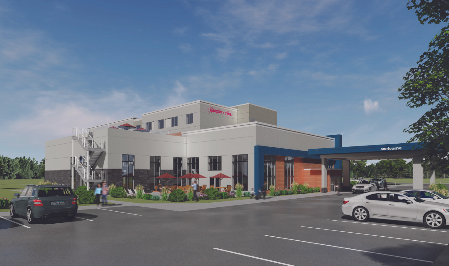 HAMPTON INN HOSPITALITY & HOUSING ICON Architects