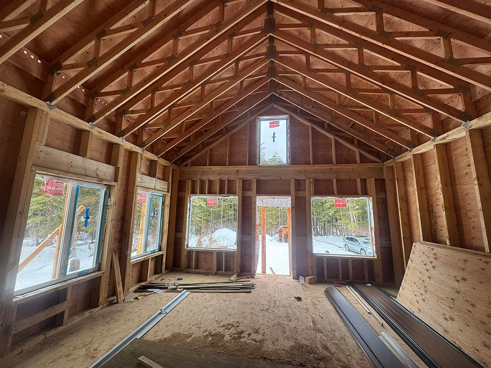 Thumbnail: 20x30 Gastineau Cabin/ADU — window openings during framing