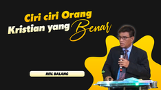 Ciri Ciri Orang Kristian Yang Benar