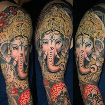 Ganesh tattoo, sleeve tattoo, tattoo design for men, full sleeve, Binay tattoo, Black and Grey Tattoos, Best Tattoos, Nepal Tattoo, London Tattoo, Traditional Tattoo, Asian Oriental Tattoo, Full Back Tattoo, London Tattoo, Tattoo, tattoo design, nepal tattoo studio, best tattoo artist