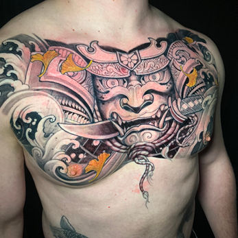 Samurai tattoo, chest tattoo design for men, Black and Grey Tattoos, Best Tattoos, Nepal Tattoo, London Tattoo, Traditional Tattoo, Asian Oreintal Tattoo, Full Back Tattoo, London Tattoo, Tattoo, tattoo design, nepal tattoo studio, best tattoo artist