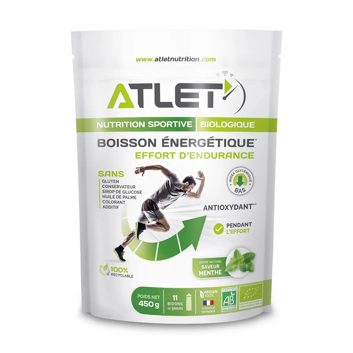 Boisson Energétique Menthe Bio