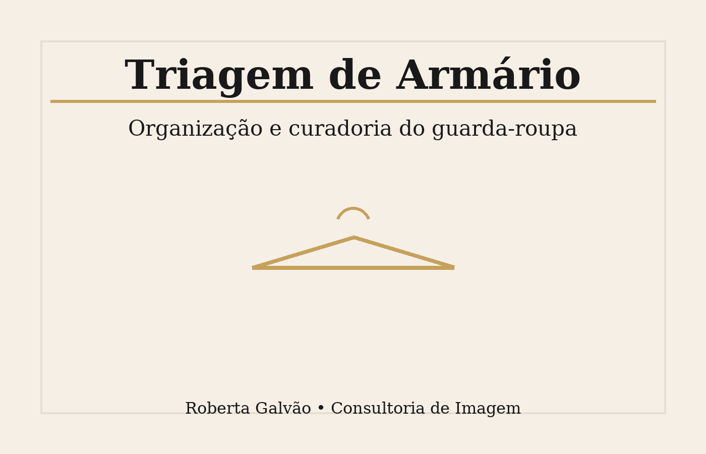 Triagem de Armário