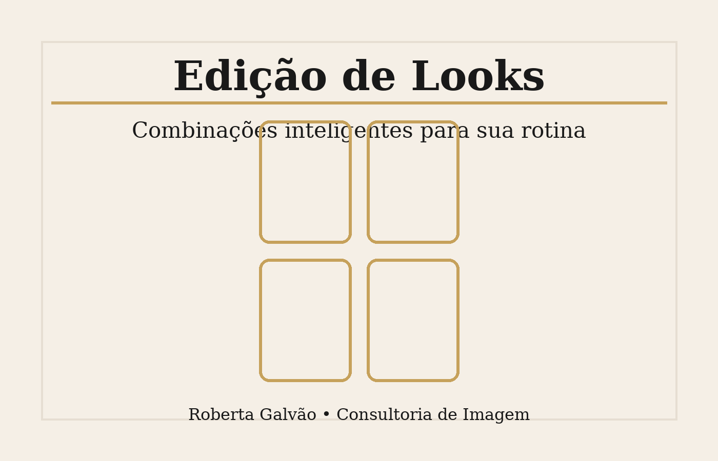 Edição de Looks