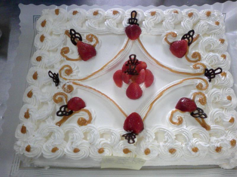 Tarta de fresas.