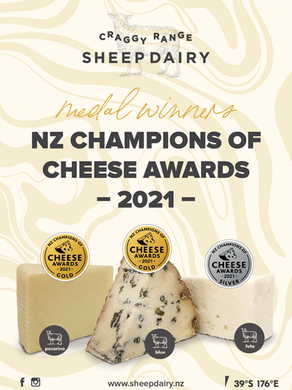 2021 Champions of Cheese Awards Gold & Silver