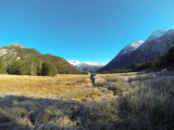 Hiking towards the River