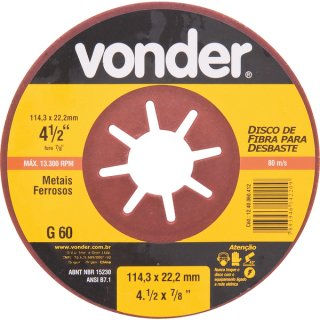 Disco de Fibra para Desbate