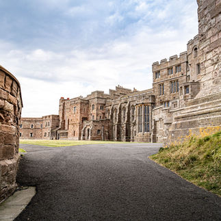 Burg Bamburgh in Northumbria England
