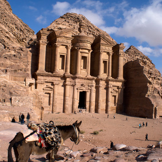 Das Kloster Ed-Deir Jordanien