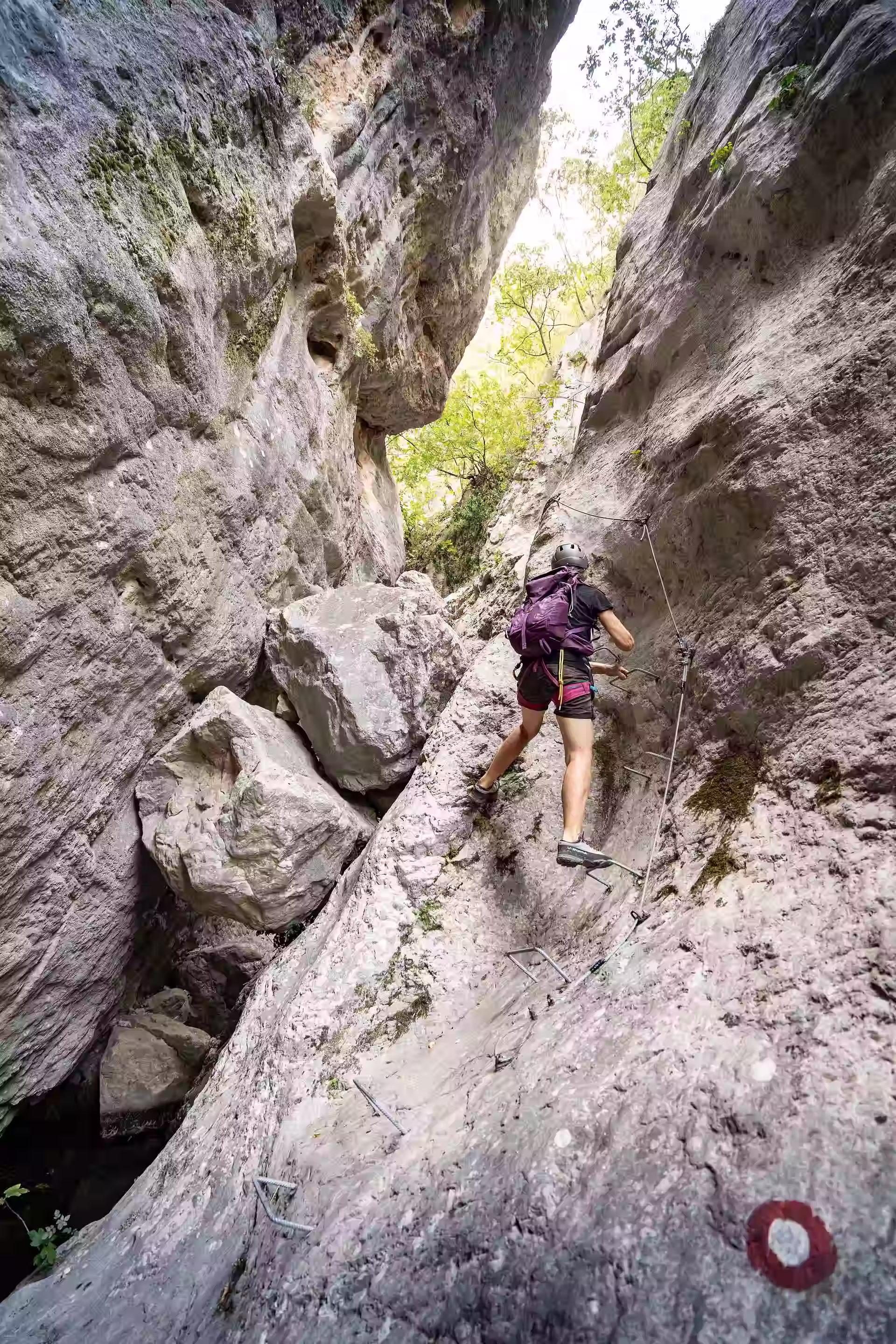 Klettersteig Vulin Potok in Blagaj Bosnien und Herzegowina Schlucht 