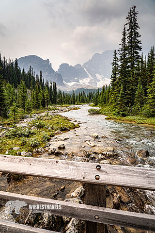Paradise Valley Sentinel Pass Fluss Wanderung Banff Nationalpark Kanada Lake Moraine Louise
