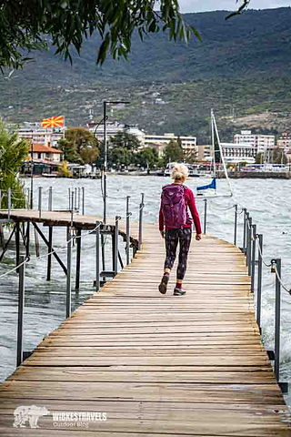 nordmazedoien ohrid Holz steg, Stadtrundgang