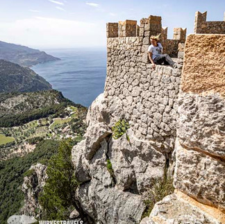 Mirador de ses Puntes view of the Mallorca coast